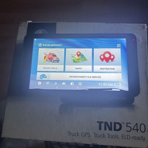 Rand Mcnally TND 540 Commercial Truck Gps USA & Canada Stand Tested Read See Pic - Picture 2 of 16